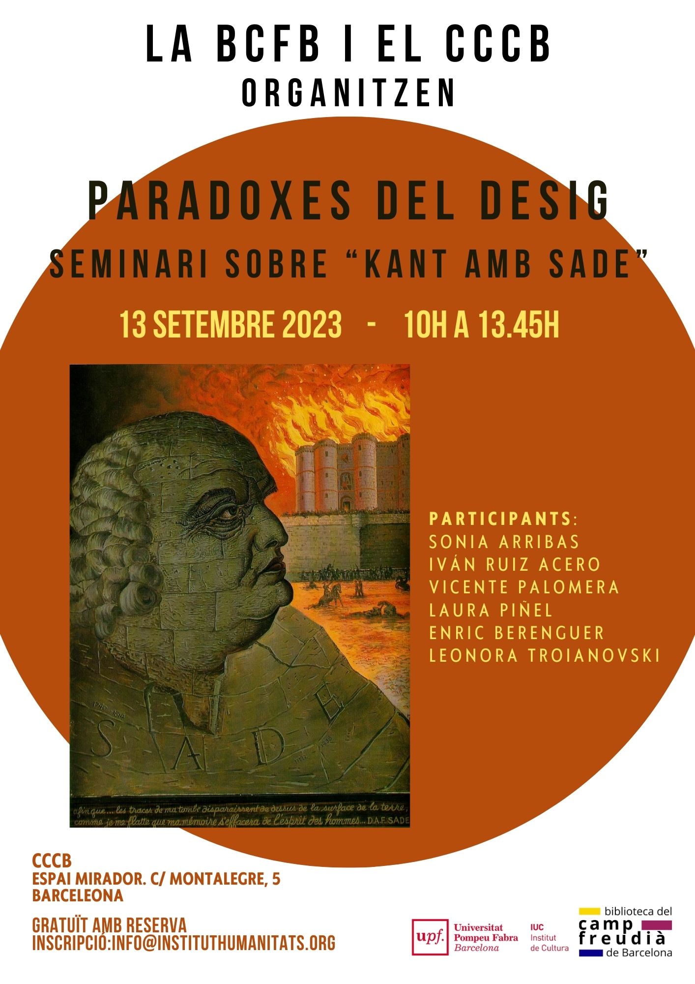 Paradojas del deseo. Seminario sobre “Kant con Sade”. 