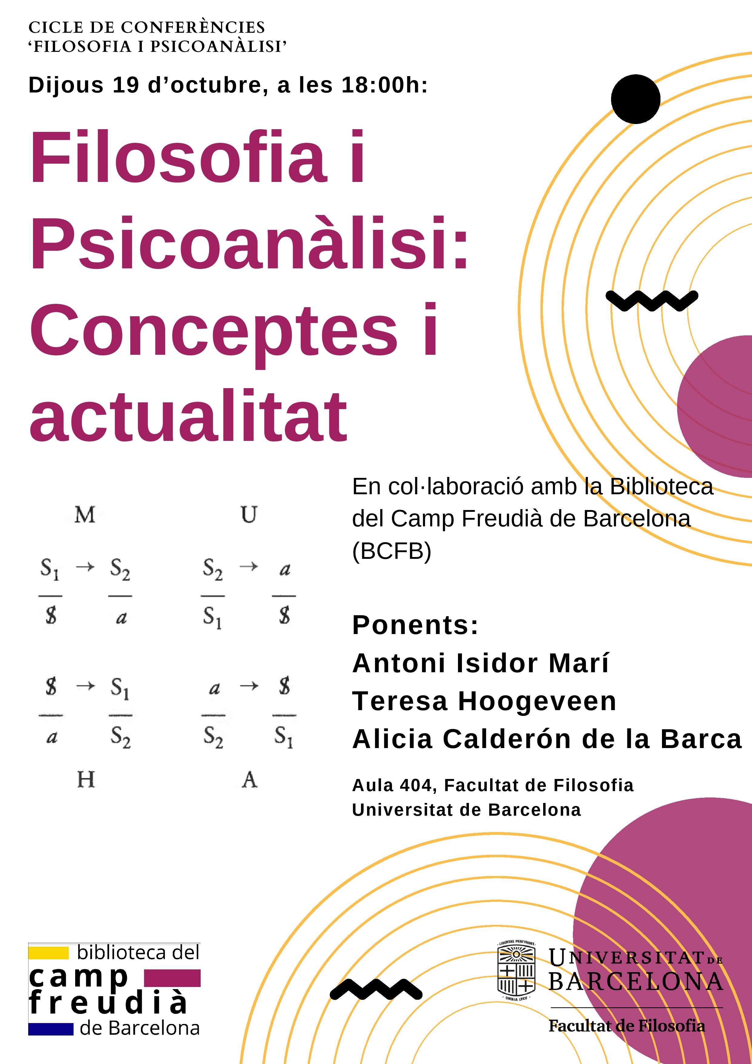 Ciclo de Conferencias Filosofía y Psicoanálisis 