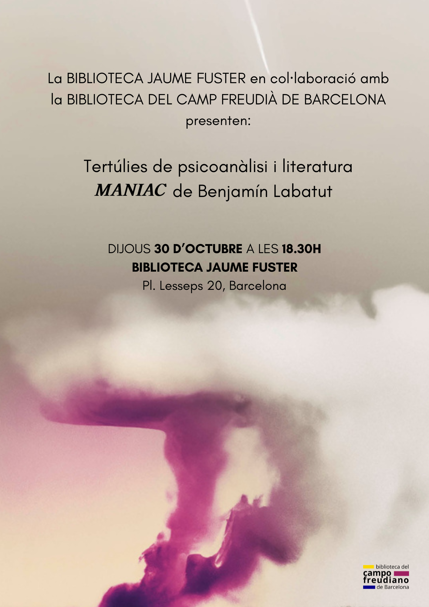 Tertúlies de psicoanàlisi i literatura: MANIAC de Benjamín Labatut