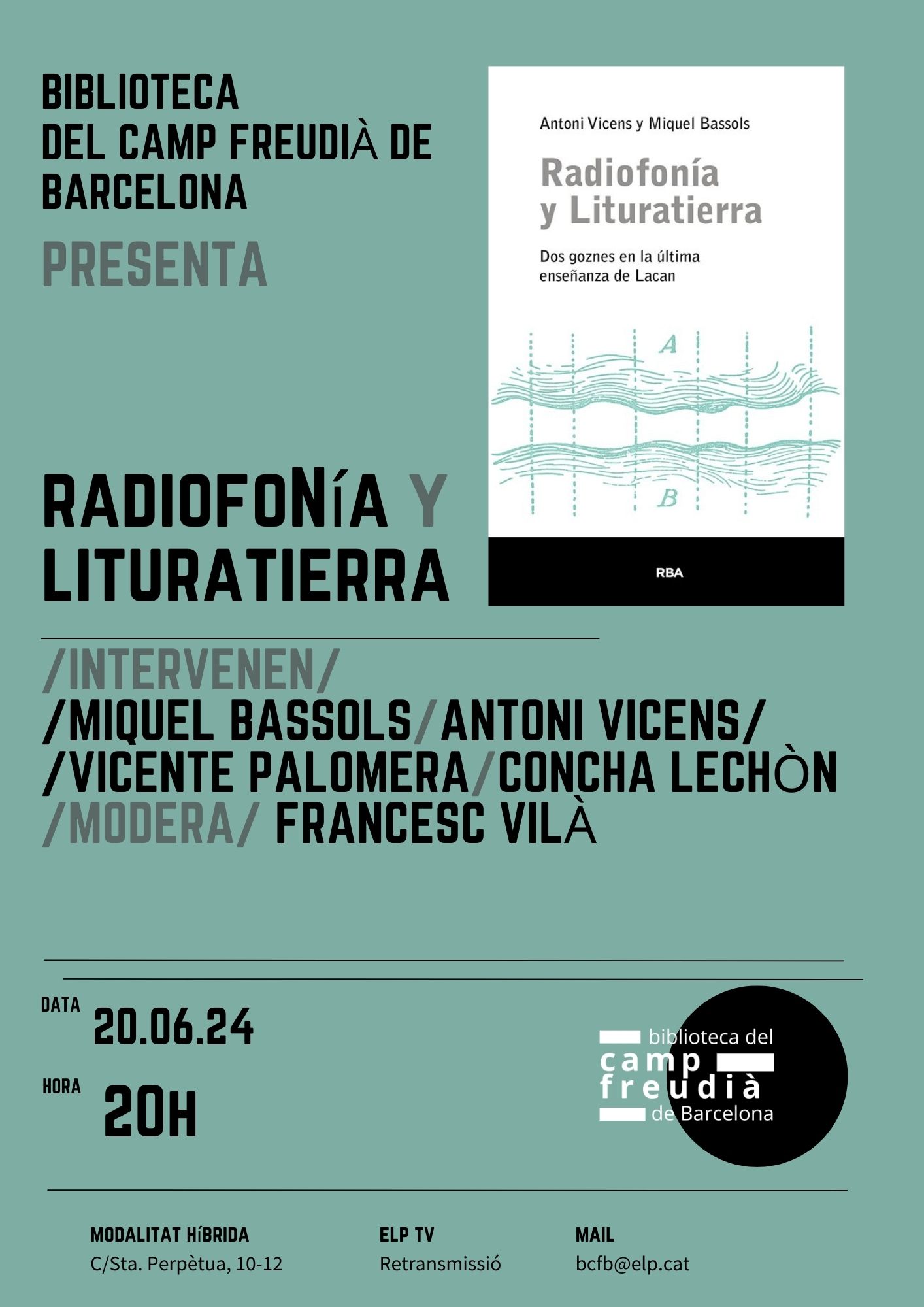 BCFB · Presenta el libro: Radiofonia y Lituratierra