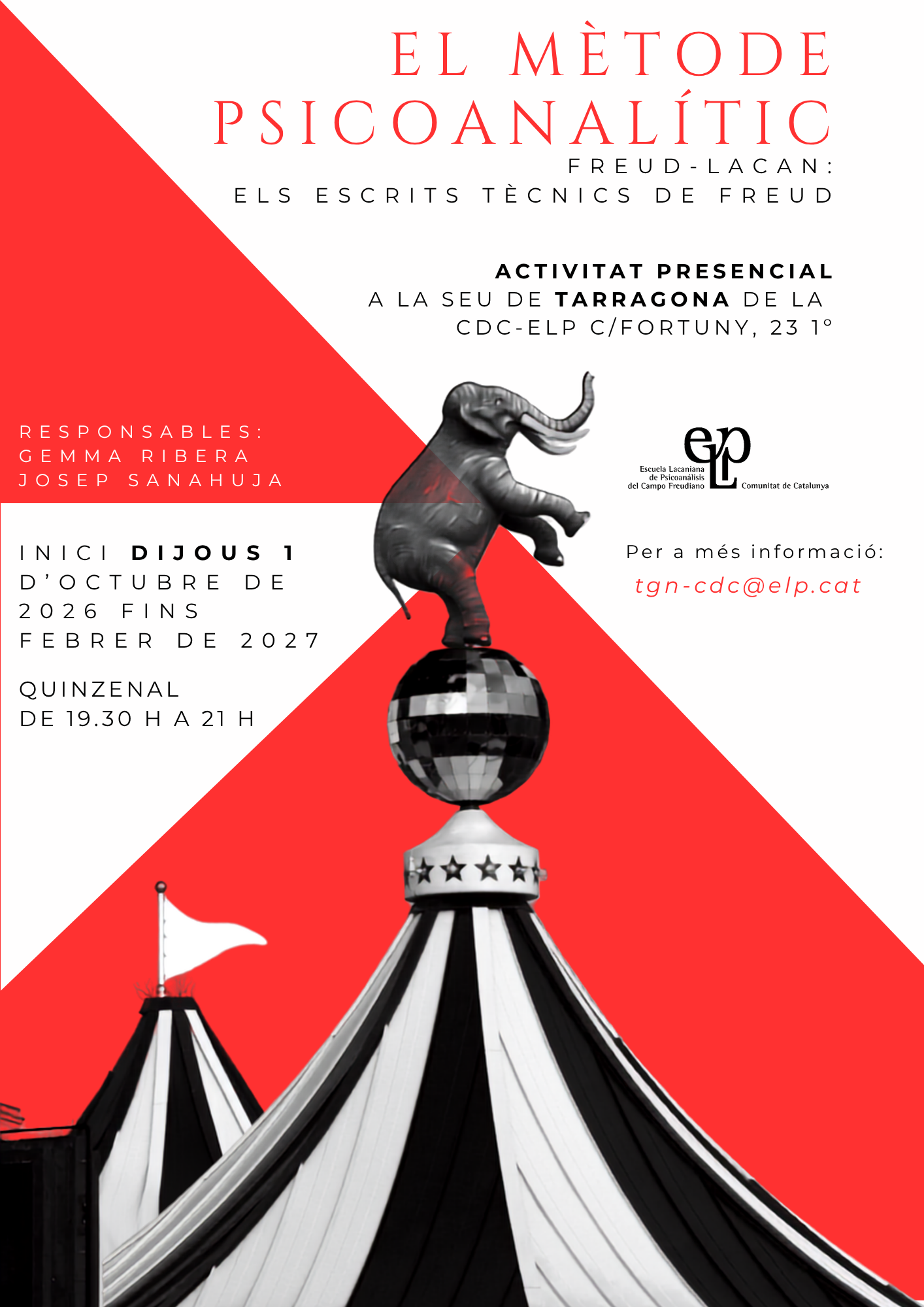 El mètode psicoanalític. Freud - Lacan: Els escrits tècnics de Freud.