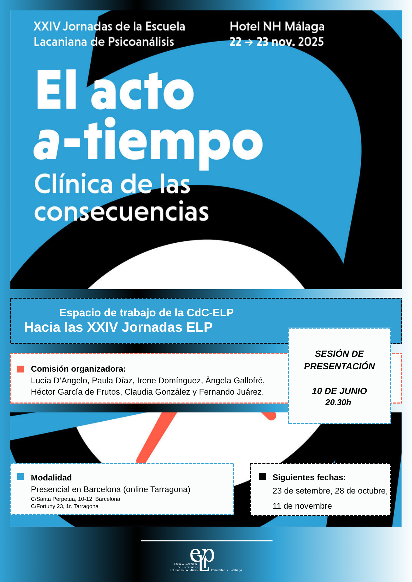 Espacio de trabajo de la CdC-ELP: Hacia las XXIV Jornadas de la ELP
